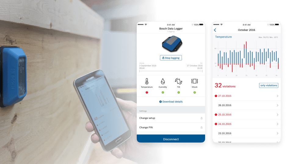 Bosch Data Logger and App Design