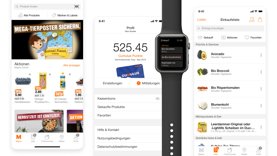 Migros App Design