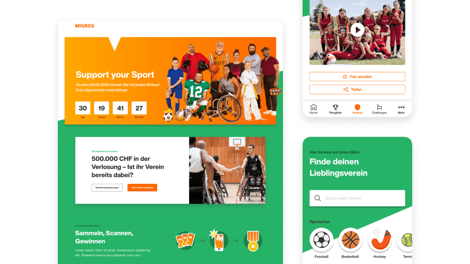 Migros Insieme Webplatform Design